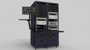 Emcor 10 Series test racks provide modular 19-inch EIA enclosures engineered for lab instrumentation, rugged test stations, and MIL-STD compliant environments.