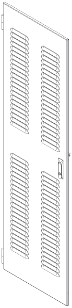 Flush Door | Louvered | Locking