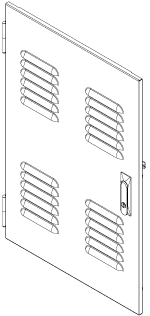 Flush Door | Louvered | Locking