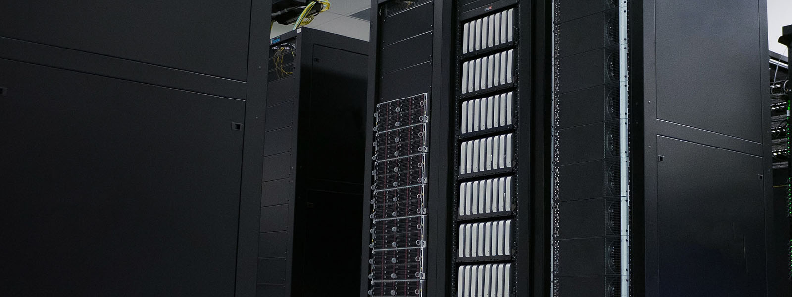 server racks in a server room