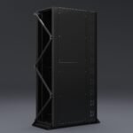 Front view of Emcor OCP ORV3 compliant server rack with open bay and integrated cable management