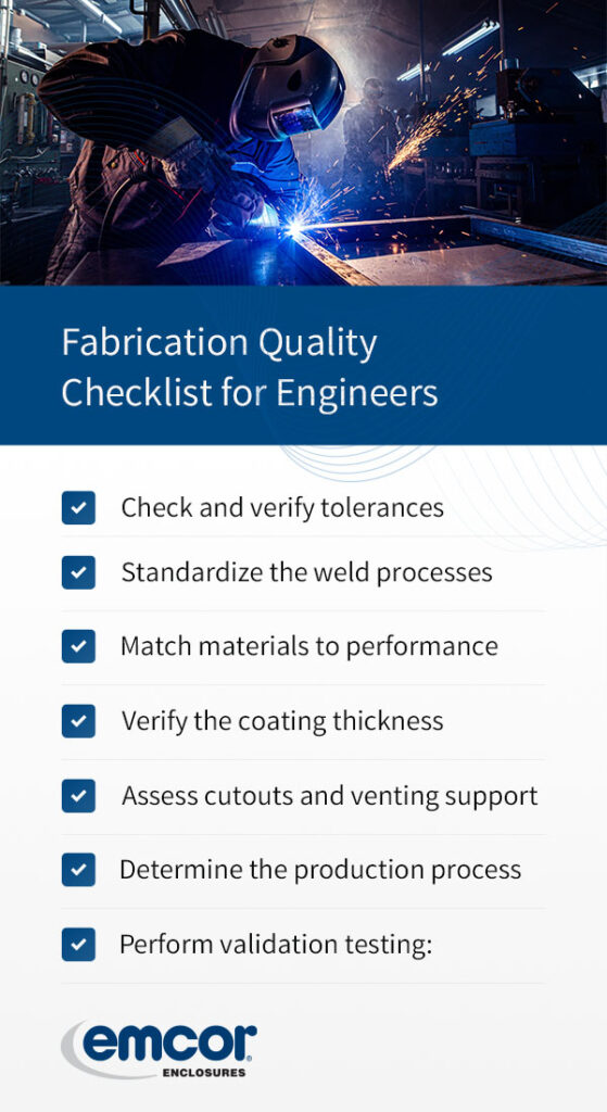 Fabrication Quality Checklist for Engineers